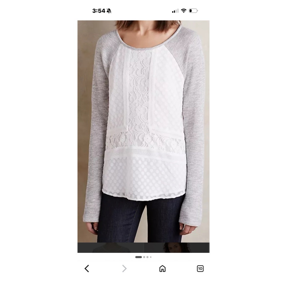 Sunday in Brooklyn Laced Baseball Tee Anthropology Versatile Whimsy